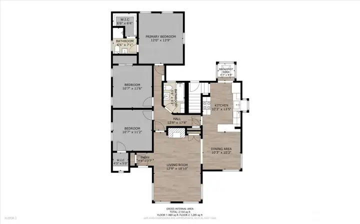 Main level floor plan. Great floor plan with seamless flow throughout! 3 bedrooms on the main level including primary suite!