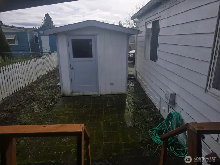 Shed and Patio