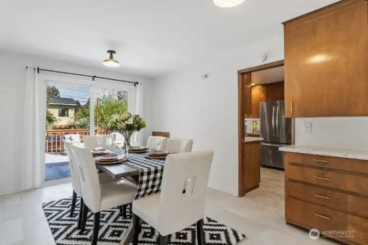 Dining Room with Built-in Cabinetry