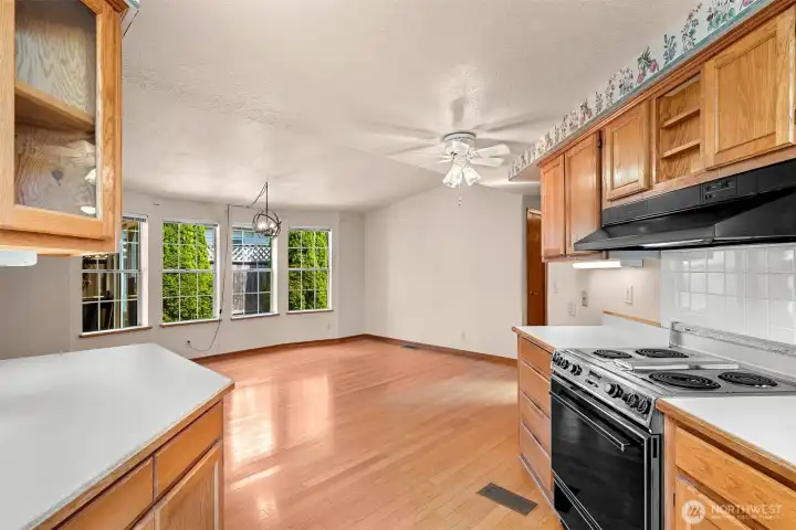 Kitchen with dining space