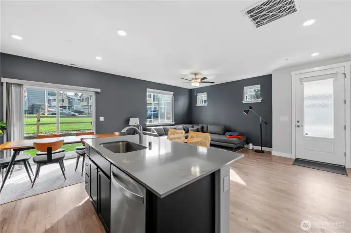 Designer paint and accent walls add warmth and style throughout the home.