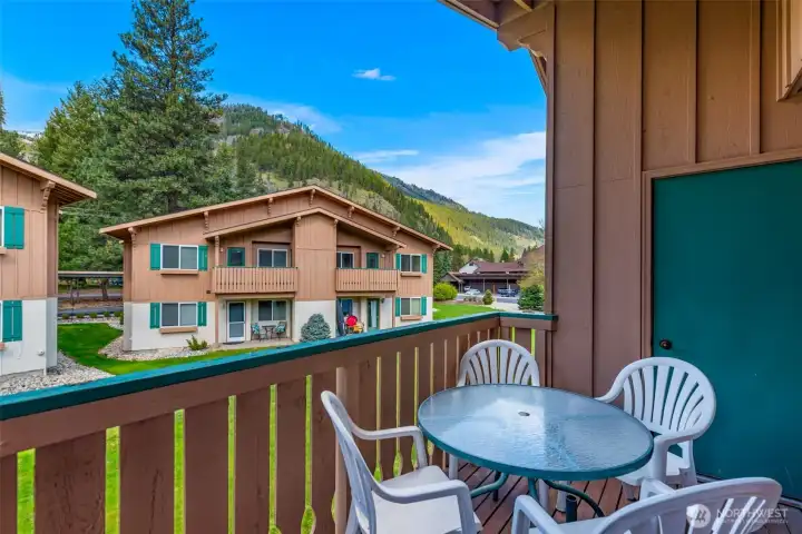 Spacious Deck with Storage