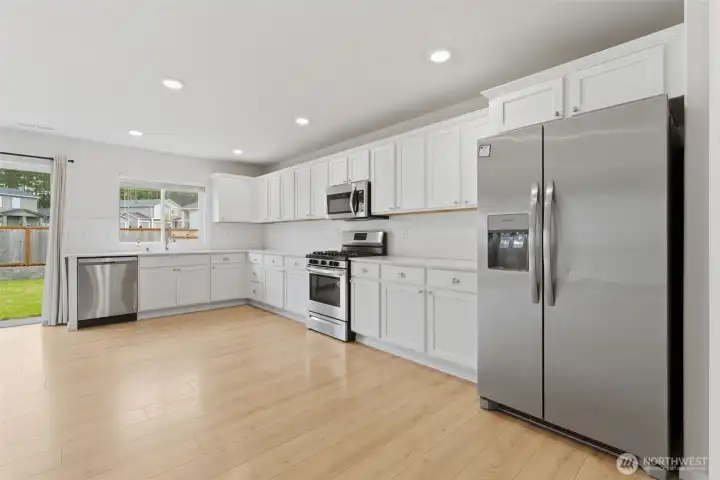 Bright and open kitchen