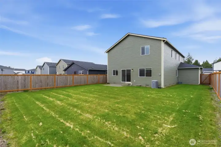 Fully Fenced backyard for privacy
