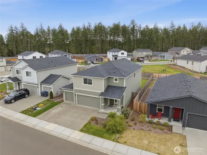 Home is in the middle.