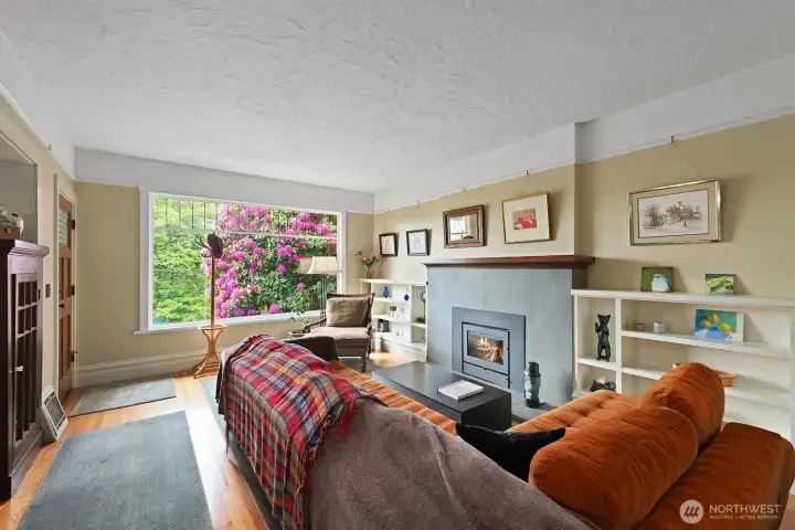 Gleaming wood floors throughout the main level.