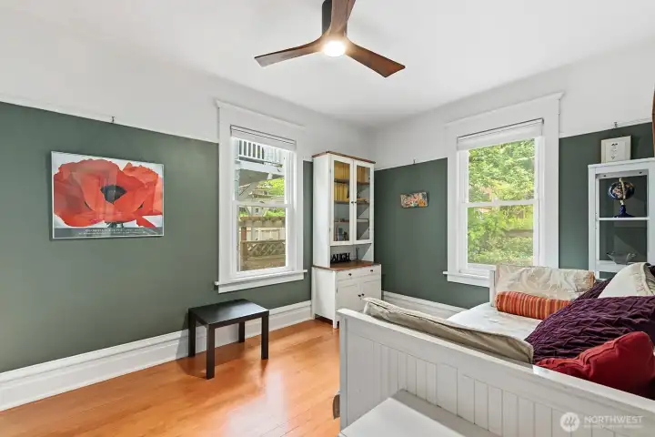 First bedroom on the main floor.