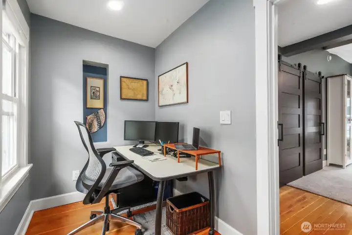 Office on second floor.
