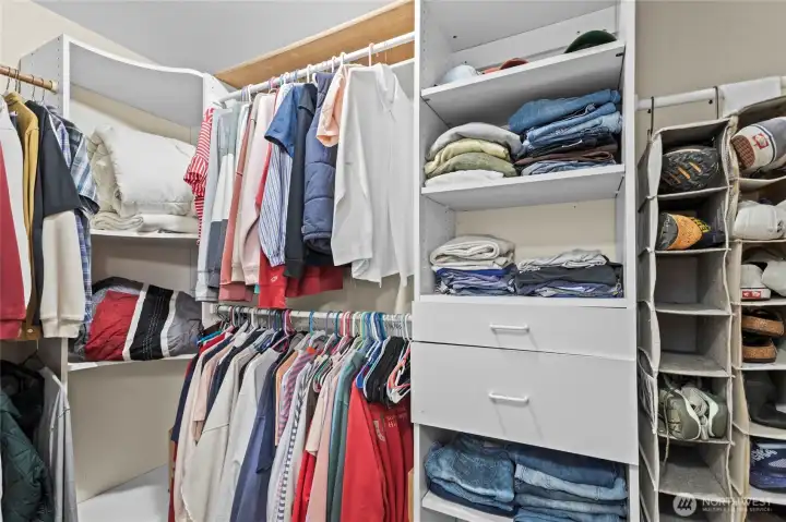 Walk in Closet with plenty of storage