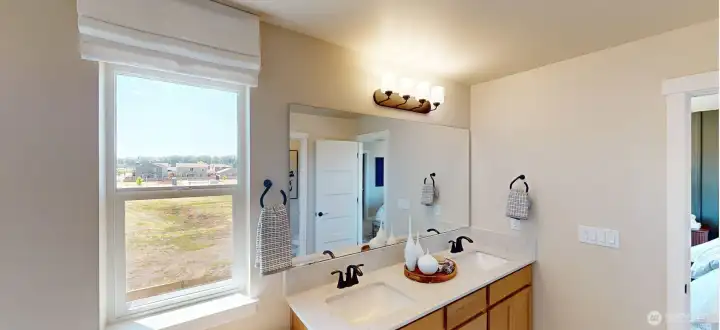 Photo is of a 2745 model home in another KB Home location; options and colors may vary based on your selections and may include options and features that are not reflected in the list price. Depictions of home, layout, location or other features/options, colors and color scheme, materials, fixtures, etc. are for showing purposes only and may not be included in the purchase price and availability may vary.
