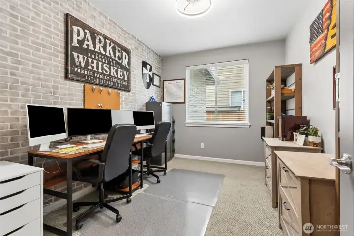 Office on the main is large and can also be used as flex space for additional guest room