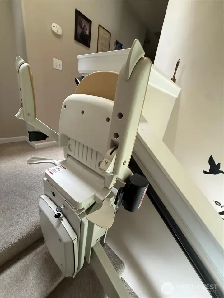 ADA let chair goes from lower unit garage up to 2nd floor, its great.