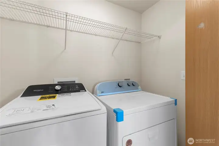 Washer/Dryer Closet Upstairs