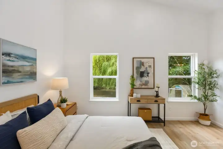 Generously sized with large windows that invite in plenty of natural light. Generously sized with large windows that invite in plenty of natural light.
