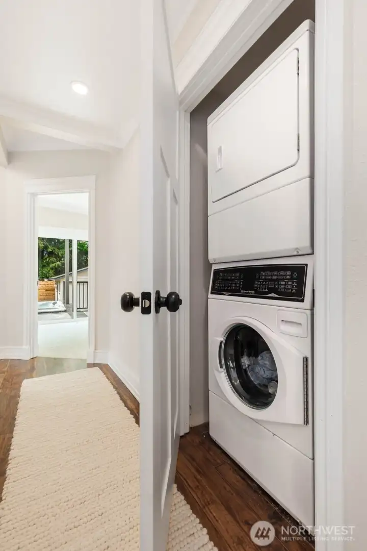 Laundry and utility closet Laundry and utility closet