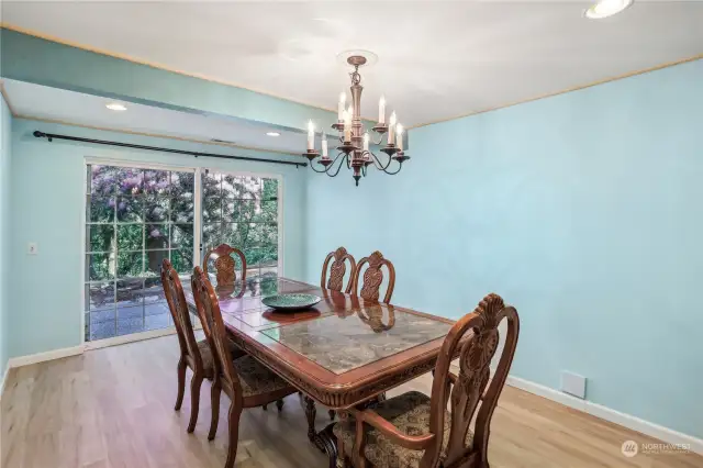 Downstairs formal dining room.