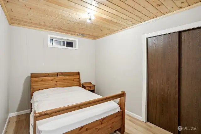 Downstairs non-conforming bedroom.