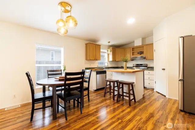 Open concept kitchen for easy entertaining