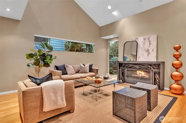The living space can accommodate your biggest sectional!