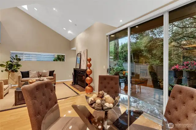 Perfect for entertaining, with large sliding door out to private deck