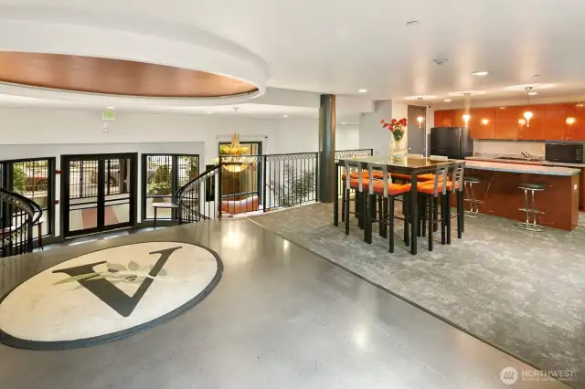2nd level lobby bar/lounge and gym