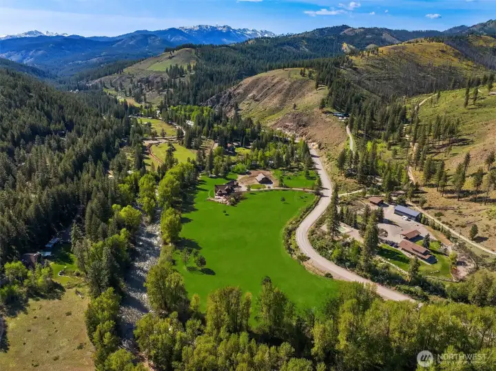 Set on nearly 2,300 front feet of Twisp Riverfront