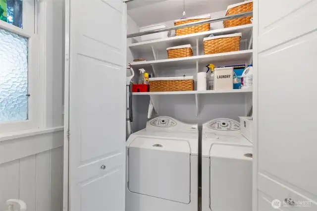 Washer and dryer stay with the home.