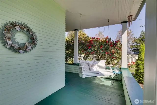 This is where you relax and admire your garden and your new lovely, classic home.