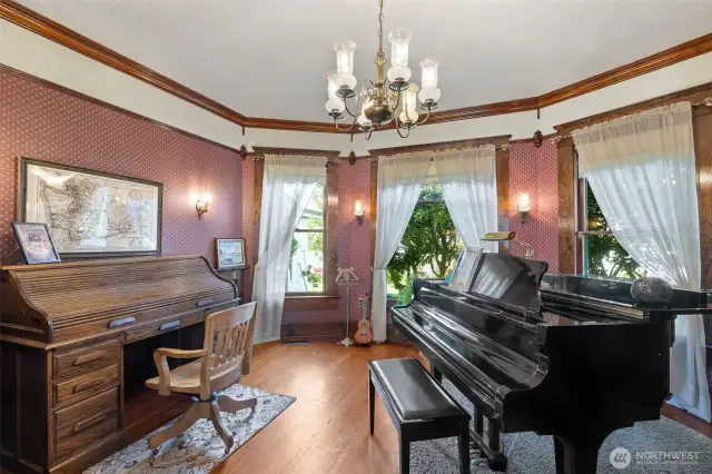 Beautiful, versatile space with a closet to the right for storing treasures.