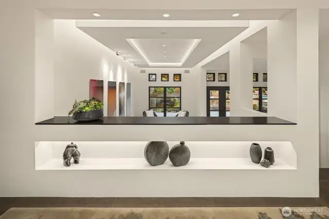 World-class architecture throughout this home.