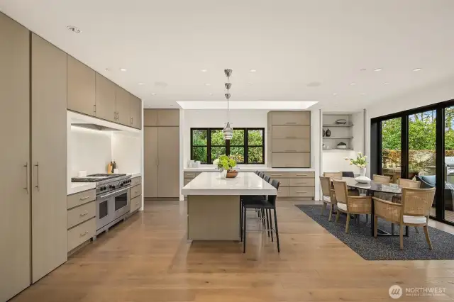 Luxury appliance package and don't miss the hidden pantry.