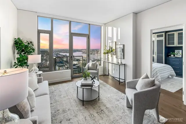 expansive living room