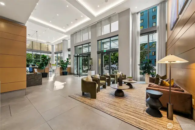 lobby with cafe