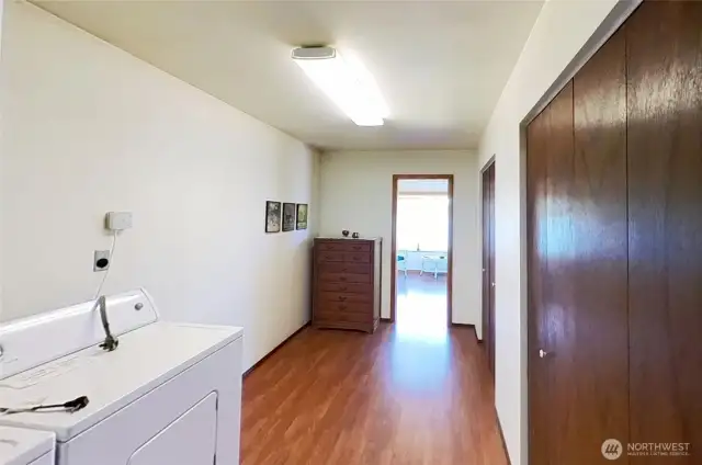 Laundry roomcwith space for other uses.