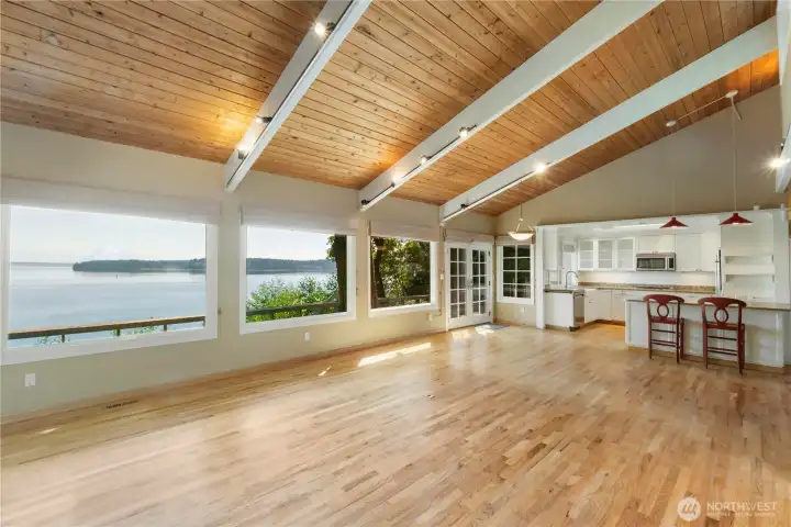 Mountain and puget sound views from almost everywhere in the house