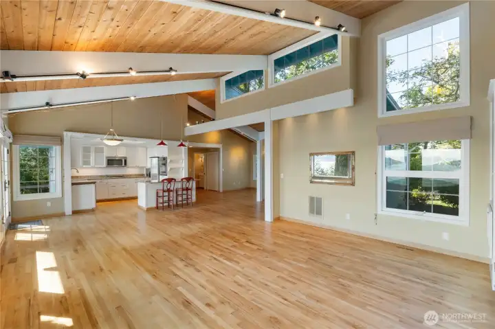 abundance of windows on both sides of home let tons of light in