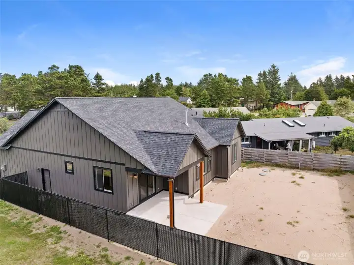 The  70X120 sq ft yard for you to design your own private space to enjoy.