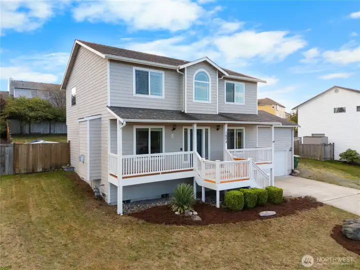 Front decks make relaxing in the afternoons easy.