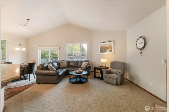 Another view of the great room - fireplace to the right