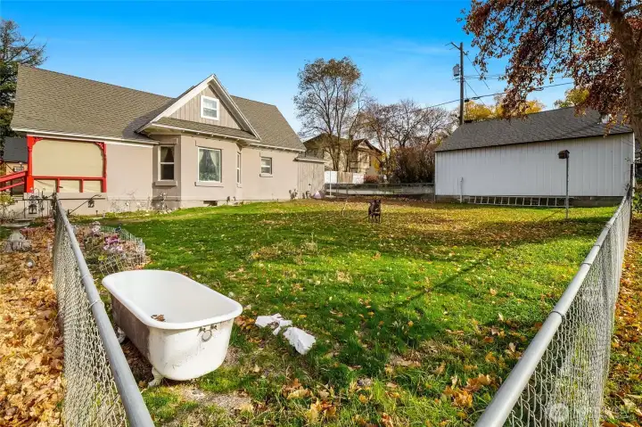 Enclosed area for pets.