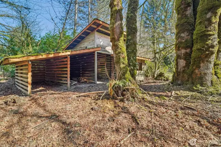 Covered structure for equipment