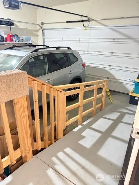 ramp in garage for easy access