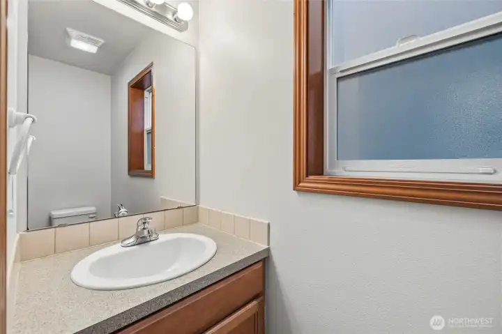 HALF bath downstairs