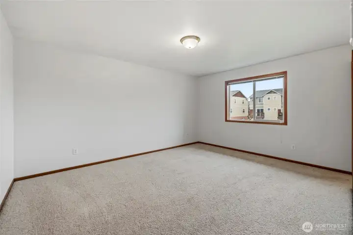 Primary bedroom is HUGE