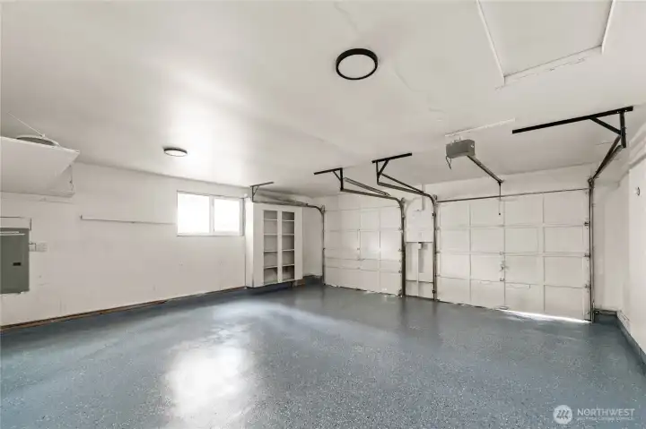 large 2 car garage