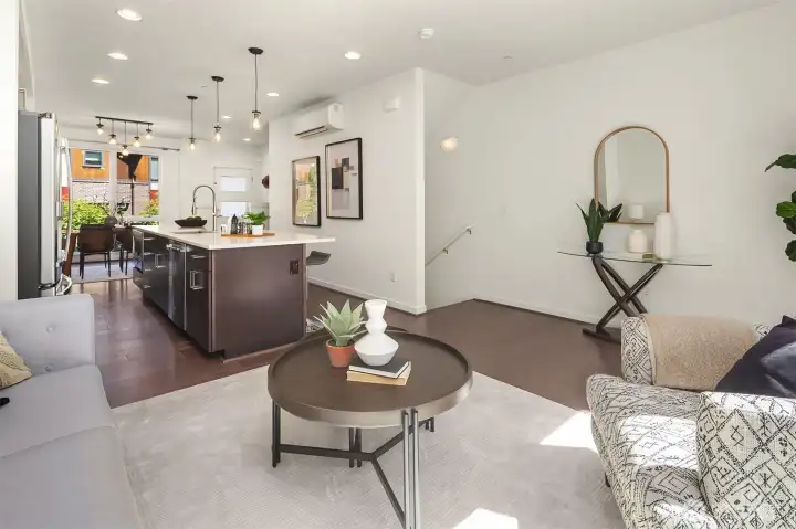 Spacious living area.