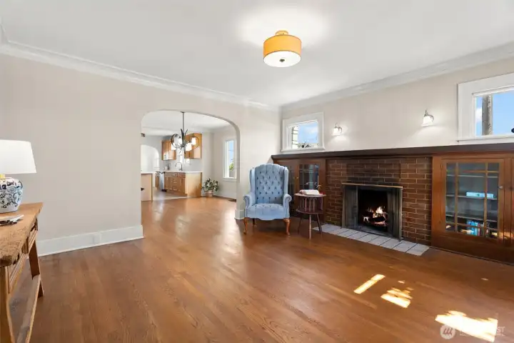 Open floor plan. Original hardwoods.