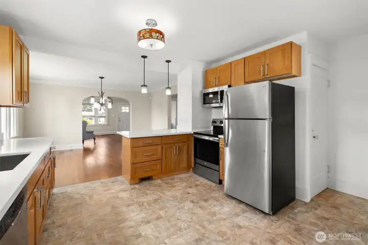 Timeless quality updated kitchen