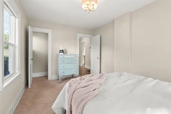 closet space in every bedroom
