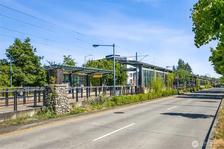 Light rail station just steps away.